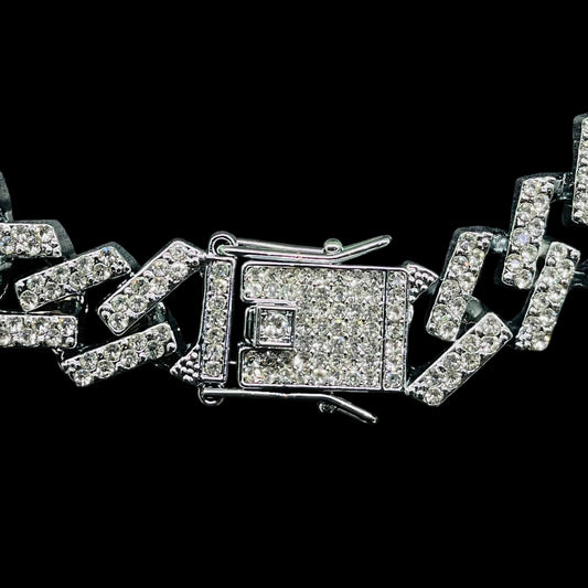 Iced Out Diamond Cuban Link Chain – Supreme Shine Edition