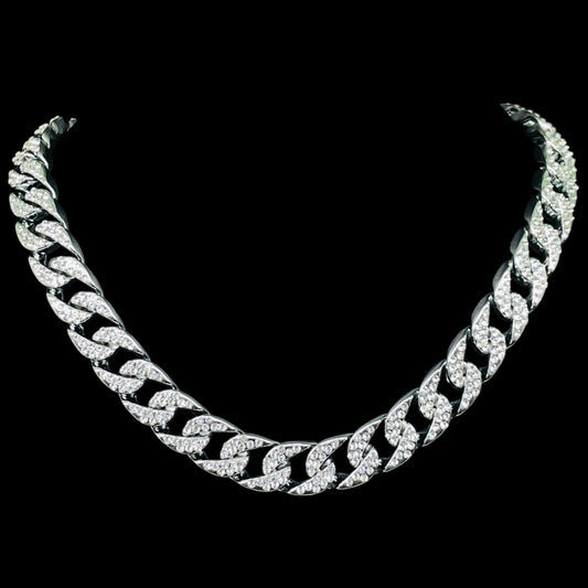 Iced out Revolver Pendant with Chain Hip Hop Luxe Set