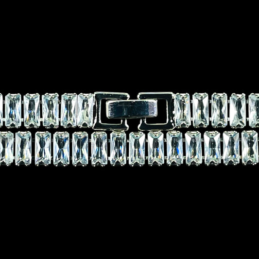 Luxury Baguette Cut CZ Tennis Chain Necklace – Iced Out Shine