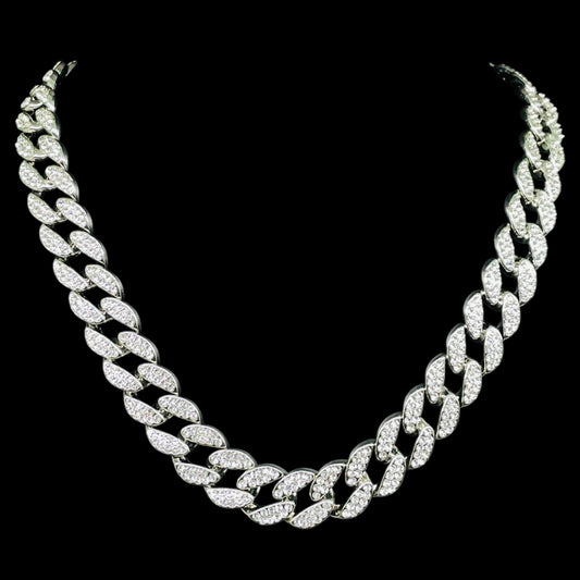 Iced out Walking Tiger Pendant with Chain Hip Hop Luxe Set